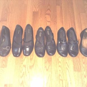 WOMENS CLARK+ BORN SHOE LOT SIZE 6-7